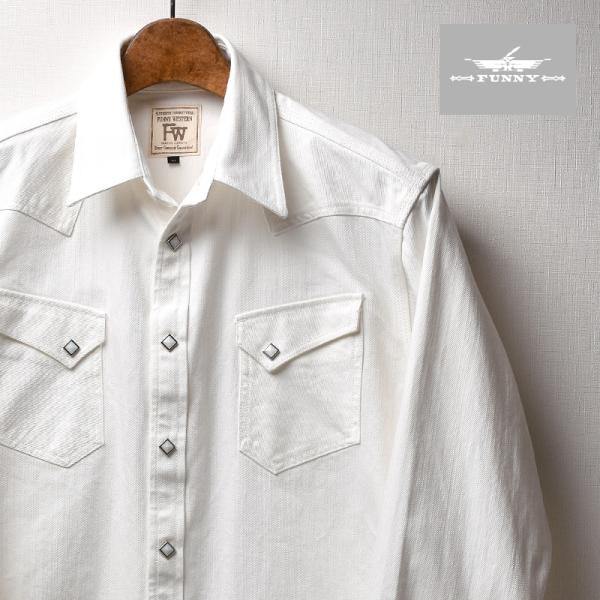 専用【美品】ジュンミカミ 20SS ウエスタンシャツ コットン 白　フリー funny-western_fw009-001-0087