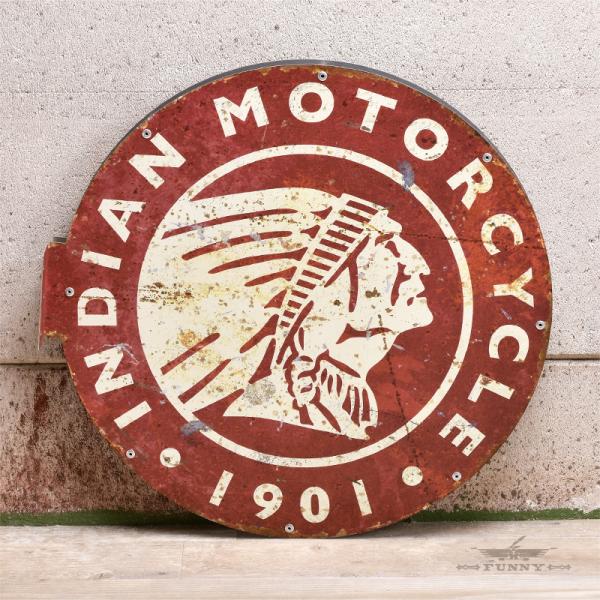 FUNNY公式ストア サインボード INDIAN MORTORCYCLE 看板 USA
