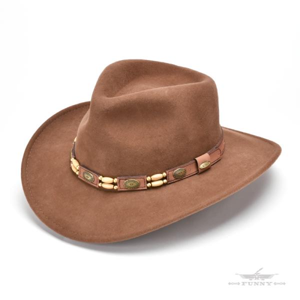 FUNNY公式ストア SCALA フェルトハット [DF50／KNOXVILLE／PECAN