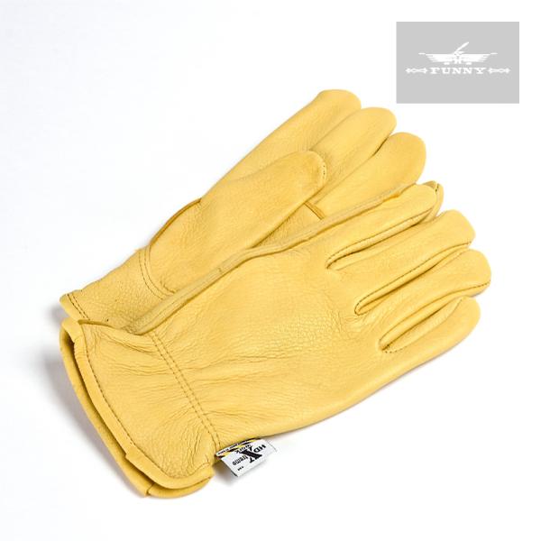 YELLOW GLOVE 本革スカルグローブ　Mサイズ YELLOW GLOVE 本革スカルグローブMサイズ