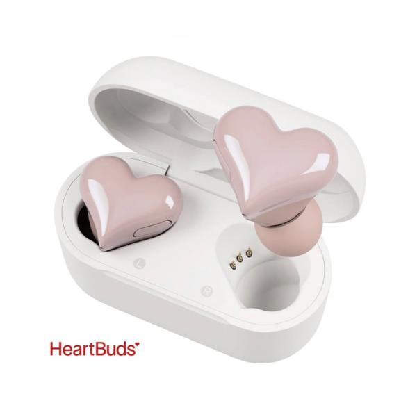HeartBuds 〈ピンク〉 ハート ワイヤレスイヤホン : funny face