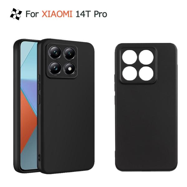 XIAOMI 14T Proケース カバー 黒 ブラック 耐衝撃 マット ソフトケース TPU xiaomi14t proカバー ソフト 送料無料