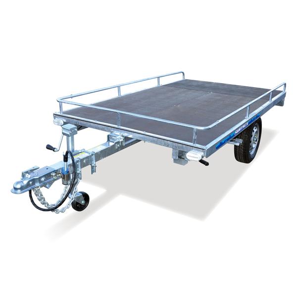★☆TD-02ZW ウッドパネル トレーラー サントレックス オートバイ バイク スノーモービル 連結検討書付き！新品！激安！☆★