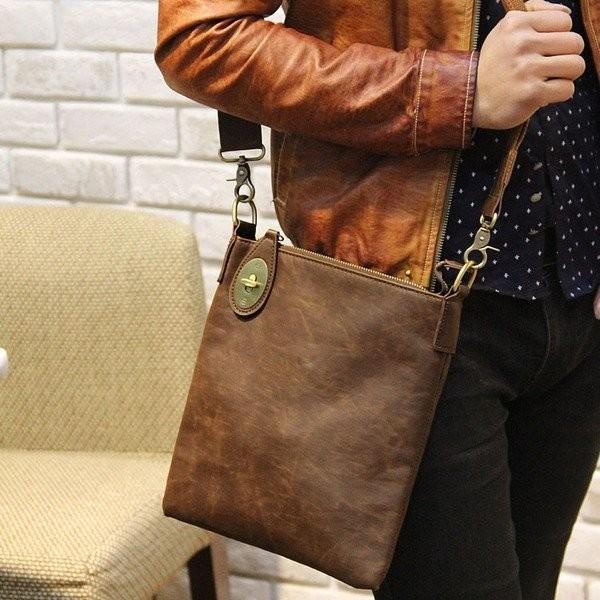 紳士用ショルダーバッグ斜めがけバッグPUレザーメンズレザーバッグ男性