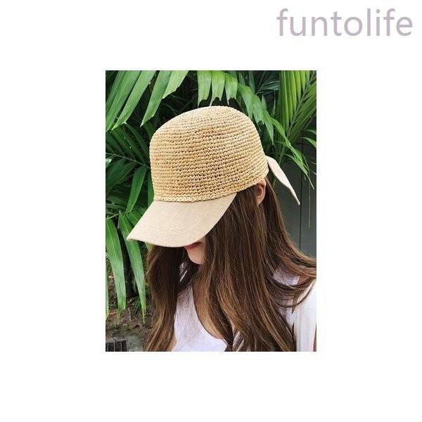 キャップレディースラタン夏アウトドア麦わら帽子春夏コーデ小顔効果帽子春シンプルラタンキャップ Rexxk Sobyn786 Funtolife 通販 Yahoo ショッピング