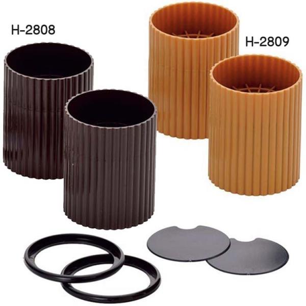 ベット、テーブル、机などの足に着けるだけで高さがアップします。従来品よりも強度の強い材料を使用しており、耐久性がアップしました。空いたスペースに収納ケースを収めたり、ロボット掃除機が通るスペースを作れます。上下を裏返すことで、2段階の高さ調...