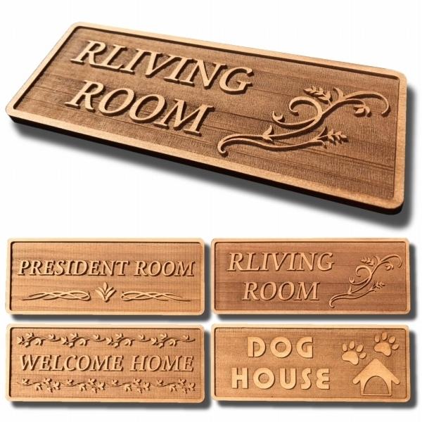 表札の卸屋さん】表札 木製 木 天然木 プレート ポスト 戸建て