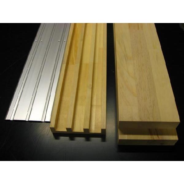 Vレール・鴨居セット 三連引戸枠 （四方枠） （frame-024）枠外高さ