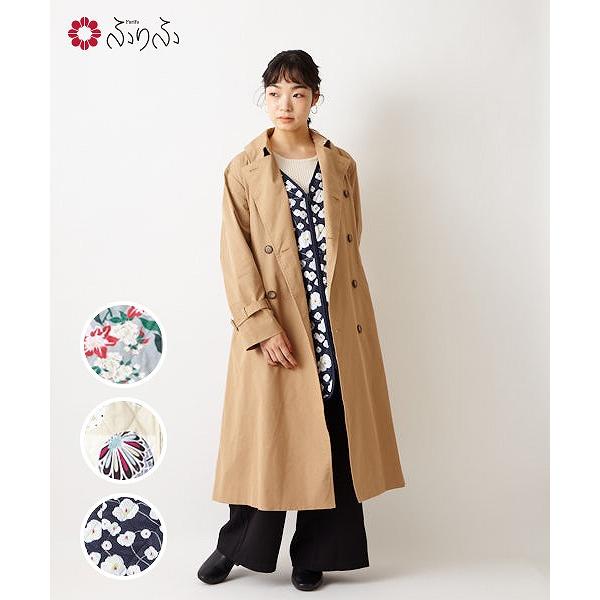 ライナー付きトレンチ ベージュ ふりふオリジナル レディース 和風 トレンチコート ロング アウター ライナー付き あったか カジュアル 大人トレンチ 0610 6 ふりふ 通販 Yahoo ショッピング