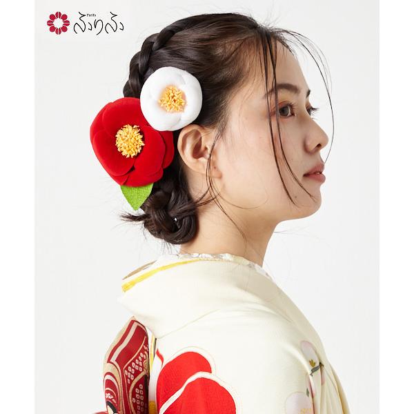 公式 ふりふ ヘアクリップ 紅白椿クリップ ふりふオリジナルかんざし 髪飾り ヘアアクセ ヘアクリップ 椿 花 セット 和装 オケージョン かわいい 0673 6 ふりふ 通販 Yahoo ショッピング