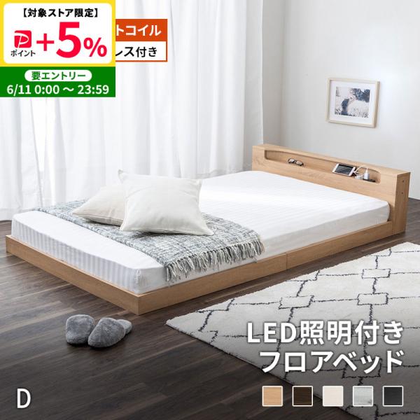 MINT フロアベッド マットレスセット ポケットコイルマットレス ロー