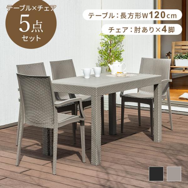 MINT（家具、インテリア） ガーデンテーブル チェア セット 5点セット