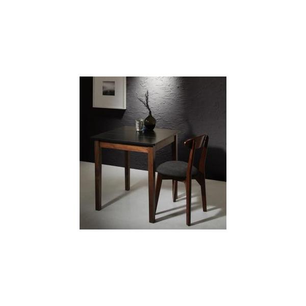 ダイニングテーブルセット モダン おしゃれ 1人用 2点セット テーブル幅68 チェア ブラック ウォールナット Dsth 1人暮らし通販家具 ハッピーライフ 通販 Yahoo ショッピング