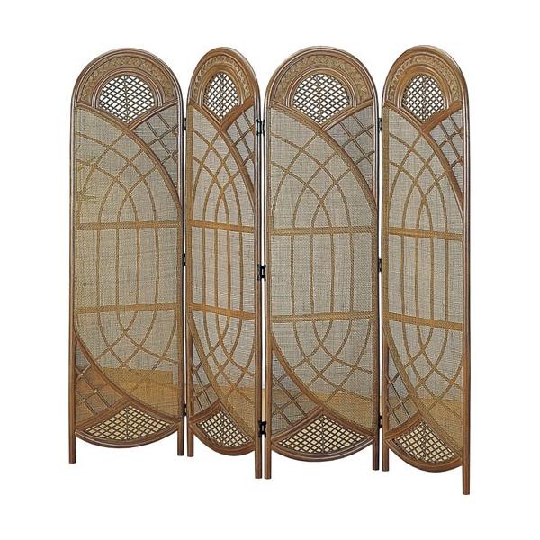 籐スクリーン 4連 B907b 籐家具 35 Off 籐 ラタン家具 ラタン 衝立 和風 安い 間仕切り パーテーション ついたて インテリア パネルスクリーン スクリーン