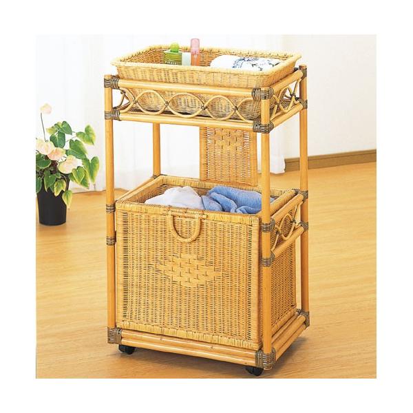 籐ランドリーバスケット キャスター付 E 籐家具 籐 ラタン家具 ラタン 安い タオル ランドリーラック 洗面 収納ラック ランドリー 収納 出群