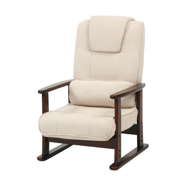 完成品 折りたたみ リクライニングチェア 座椅子 ハイタイプ 高さ調節 折りたたみ高さ