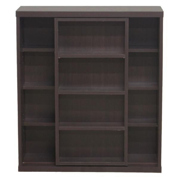 送料無料 スライド本棚 スライド書棚 幅80cm コミック本棚 本棚 書棚 書庫 書斎 本箱 シェルフ 出色 Cd こども部屋 ラック 収納 文庫本 ブックシェルフ Dvd ボックス