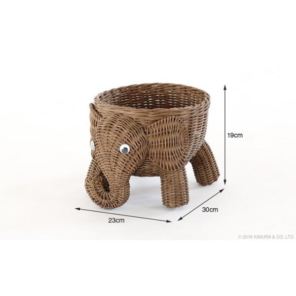 籐アニマルバスケット 象 Mサイズ アジアン雑貨 バリ 小物入れ 収納 バスケット 期間限定の激安セール 安い エレファント ボックス ラタン オブジェ ケース 置物 籐