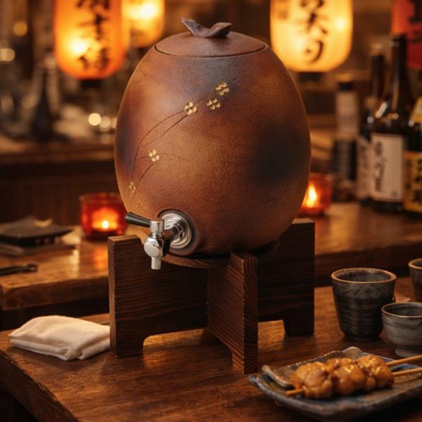 焼酎サーバー 陶器 3.0l 信楽焼 日本製 マイナスイオン 効果 お酒 焼酎