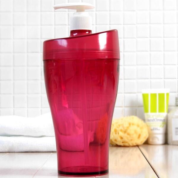 大容量 詰め替えボトル クリアデュロー ディスペンサー ピンク ソープディスペンサー ソープボトル 詰め替え用 シャンプーボトル 容器 サニタリー 1133 お風呂のソムリエshop 通販 Yahoo ショッピング
