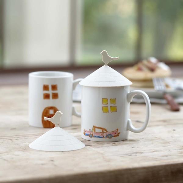 カップカバー ハウス アイボリー マグカップカバー カップ カバー シリコン コップ フタ ふた 蓋 こぼれない ほこり避け ホコリ除け 1173 2507 お風呂のソムリエshop 通販 Yahoo ショッピング