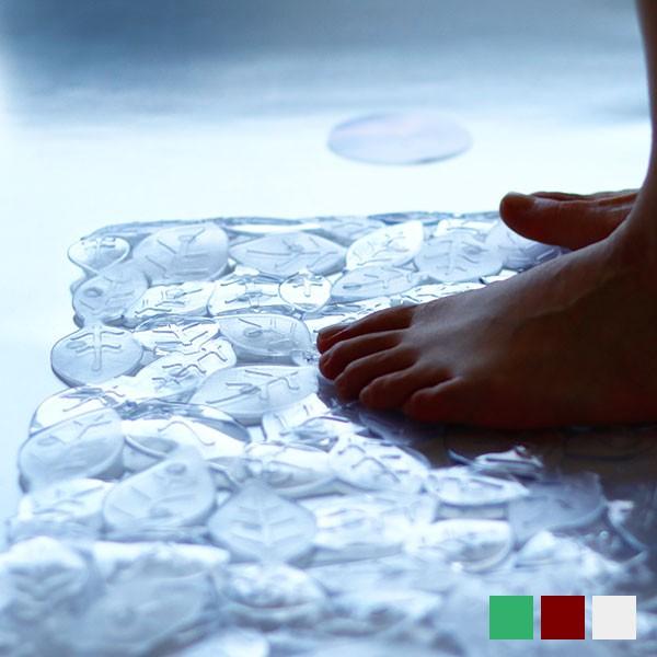 バスタブマット「Leavz（リーヴス）」バスマット【滑り止め マット バスタブ 浴槽 転倒防止 おしゃれ やわらか素材 ラバー素材 浴室マット】