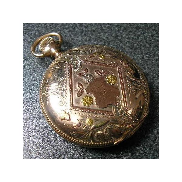 ELGIN（エルジン） マルチカラー装飾 ハンターケース手巻き