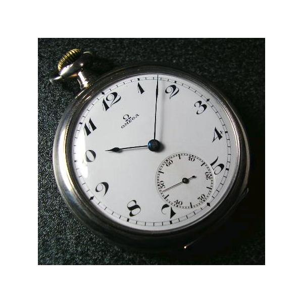 OMEGA オメガ銀製手巻きアンティーク懐中時計 : 古時計の館 - 通販