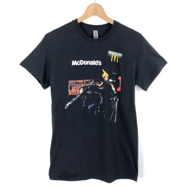 古着】 Tシャツ マクドナルド FF7 ブラック系 ユースM 【中古 