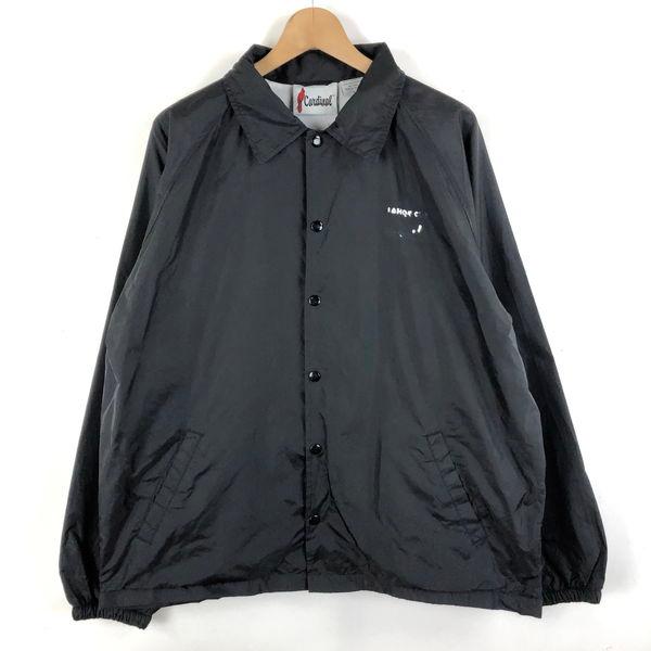 古着】 Cardinal ナイロン コーチジャケット 90年代 ブラック系 古着】 Cardinal ナイロン コーチジャケット 90年代 ブラック系