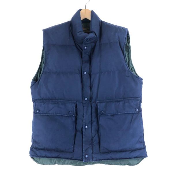 Eddie Bauer 【古着】 エディーバウアー ダウンベスト 黒タグ 中国製 