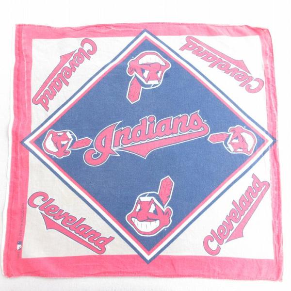 MLB 中古 バンダナ 90年代 90s MLB クリーブランドインディアンス