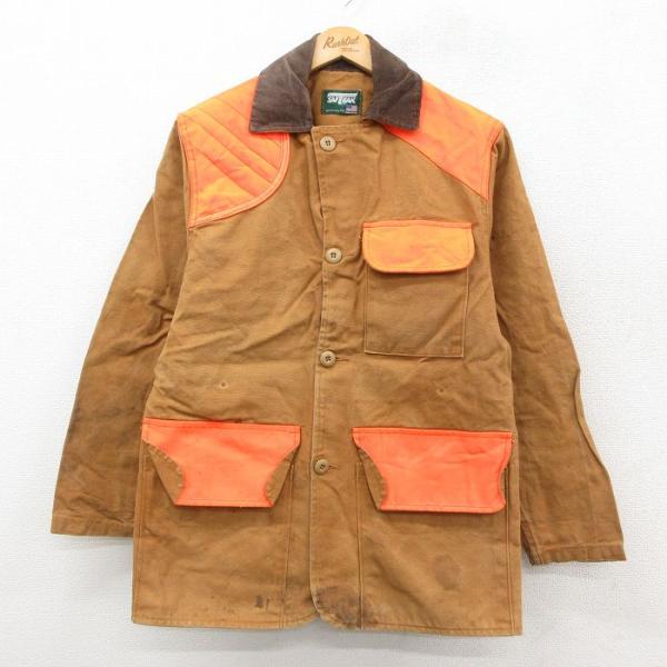 M/古着 SAFTBAK 長袖 ハンティング ジャケット メンズ 80年代 80s 襟