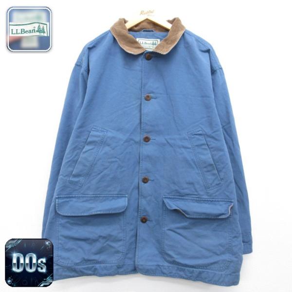 L.L.Bean（エルエルビーン） XL/古着 長袖 カバーオール メンズ 00年代