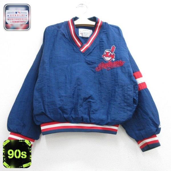 古着 Genuine Stuff 長袖 子供服 ナイロン キッズ 90年代 90s MLB