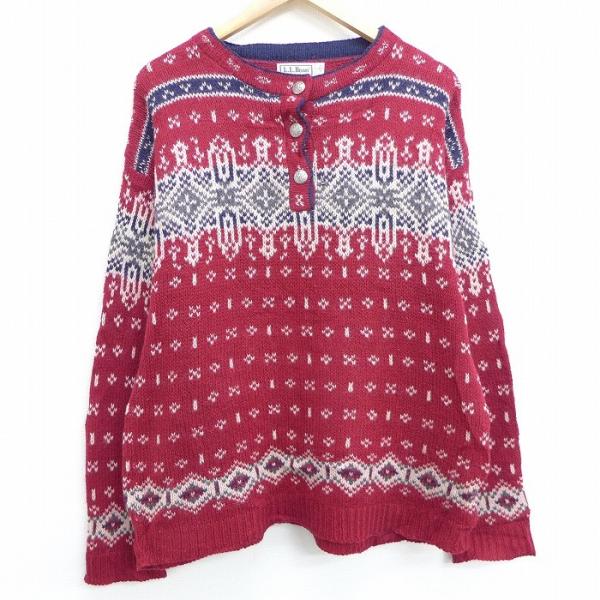 古着 レディース 長袖 セーター 90s タルボット クリスマス