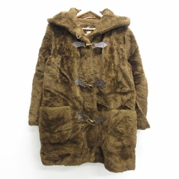 古着 レディース 長袖 フェイクファー コート パーカー 80s シアーズ