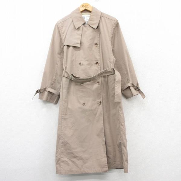 古着 ロンドンフォグ 長袖 トレンチ コート レディース 80s ロング丈