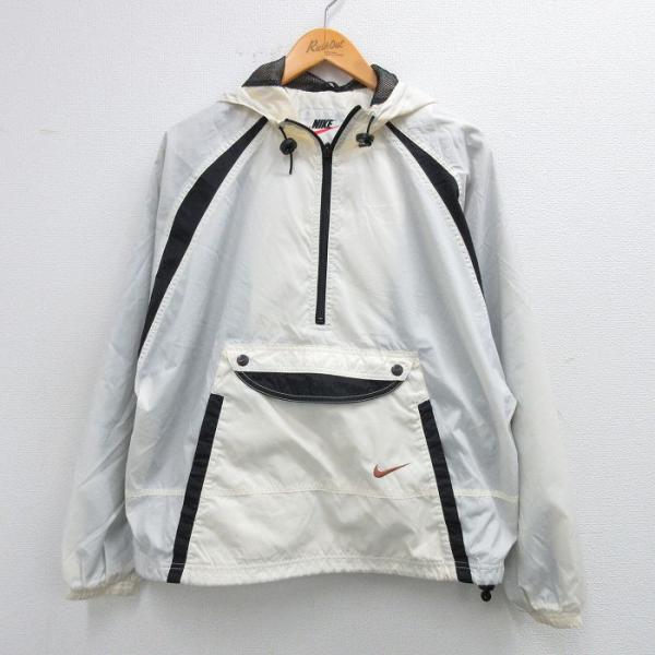 古着 ナイキ NIKE 長袖 ハーフジップ ジャケット アノラック パーカー