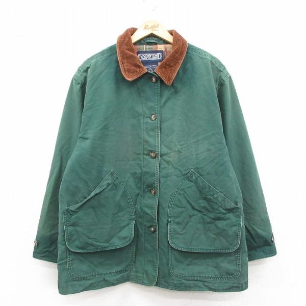 古着 ランズエンド 長袖 ハンティング ジャケット レディース 90年代