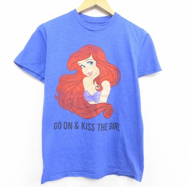 古着 レディース 半袖 Tシャツ ディズニー Disney リトルマーメイド アリエル クルーネック 紺 ネイビー 霜降り 21apr28 中古 Lts 古着屋rushout 通販 Yahoo ショッピング 일본구매대행 직구 위시박스