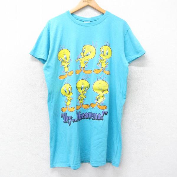 古着 半袖 Tシャツ ワンピース レディース 90s ルーニーテューンズ
