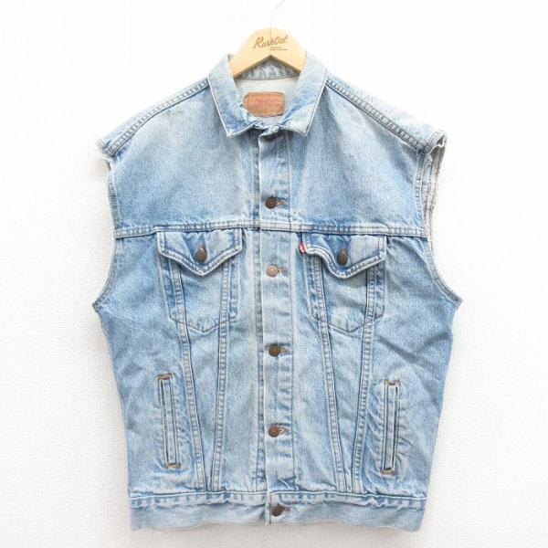 Levi's（リーバイス） M/古着 Levis デニム ベスト メンズ 90s