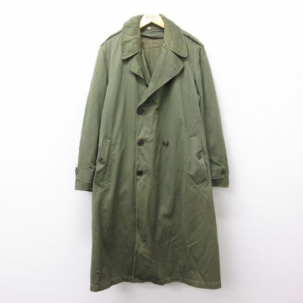 M/古着 長袖 ビンテージ ミリタリー オーバー コート メンズ 50s 