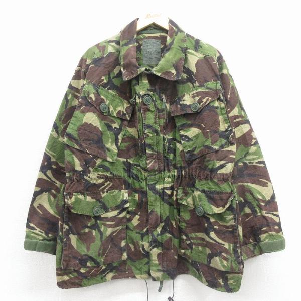 XL/古着 長袖 ミリタリー フィールド ジャケット メンズ イギリス軍 緑