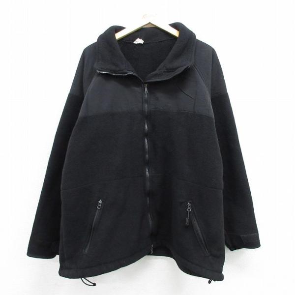 XL/古着 長袖 ミリタリー ジャケット フリース メンズ 00年代 00s 大きいサイズ USA製 ブラック 26jul07 XL/古着 長袖 ミリタリー ジャケット フリース メンズ 00年代 00s