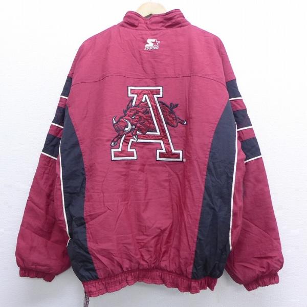 XL/古着 長袖 ハーフジップ ナイロン ジャケット パーカー 00s