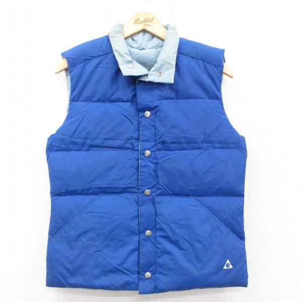50%OFF】S/古着 ジェリー ナイロン ダウン ベスト メンズ 90s