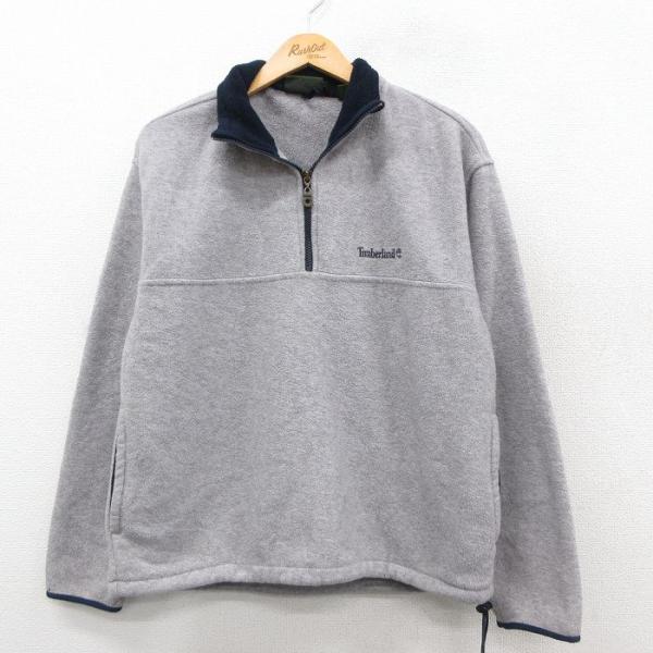 ティンバーランド　 ジップアップブルゾンジャケット　メンズL　ロゴ刺繍　防寒 Timberland ティンバーランド ジップアップ ロゴ刺繍 スイング