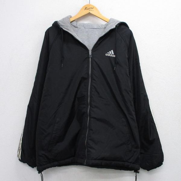 adidas（アディダス） XL/古着 長袖 ナイロン ジャケット パーカー